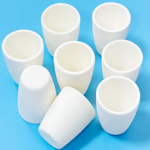 Alumina crucible for high-temperature lab use