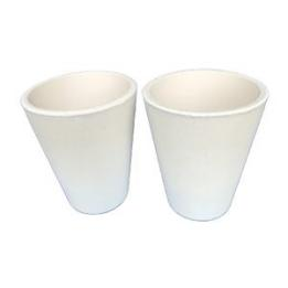 Alumina ceramic crucibles for high-temperature applications
